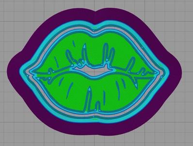 Kissing Lips Cookie/Fondant Cutter