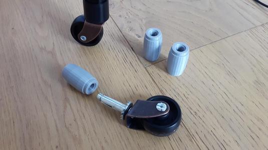 Caster wheel inserts