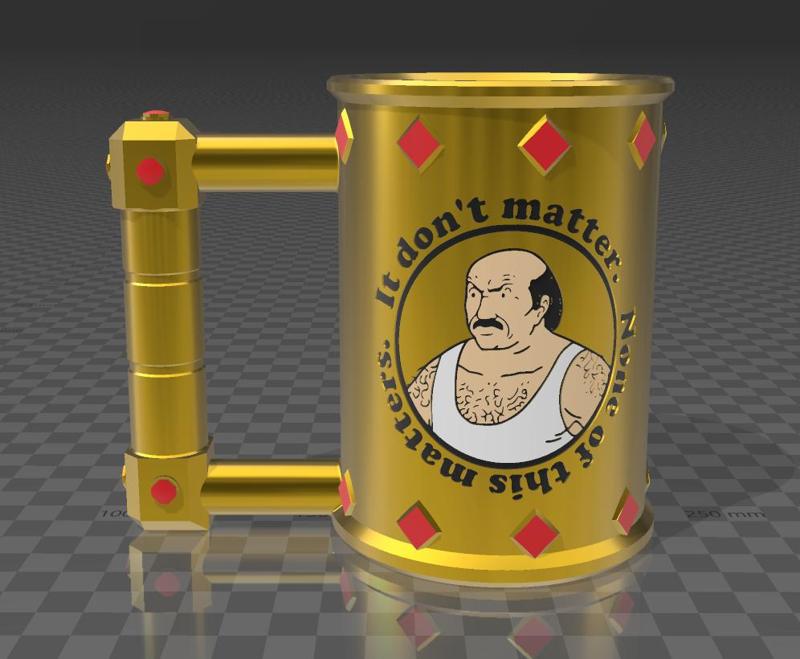 King Carl Can Mug with bonus King Leo design.