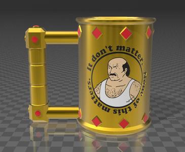 King Carl Can Mug with bonus King Leo design.