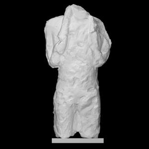 Limestone figure of a man