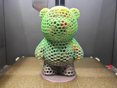 Hollow Strawberry Bear Poop Box, the ultimate resting place for your Bambu Lab filament scraps