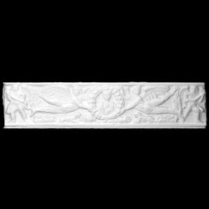 Marble sarcophagus panel