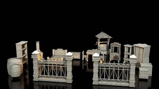 Large collection of interior and exterior furnishings