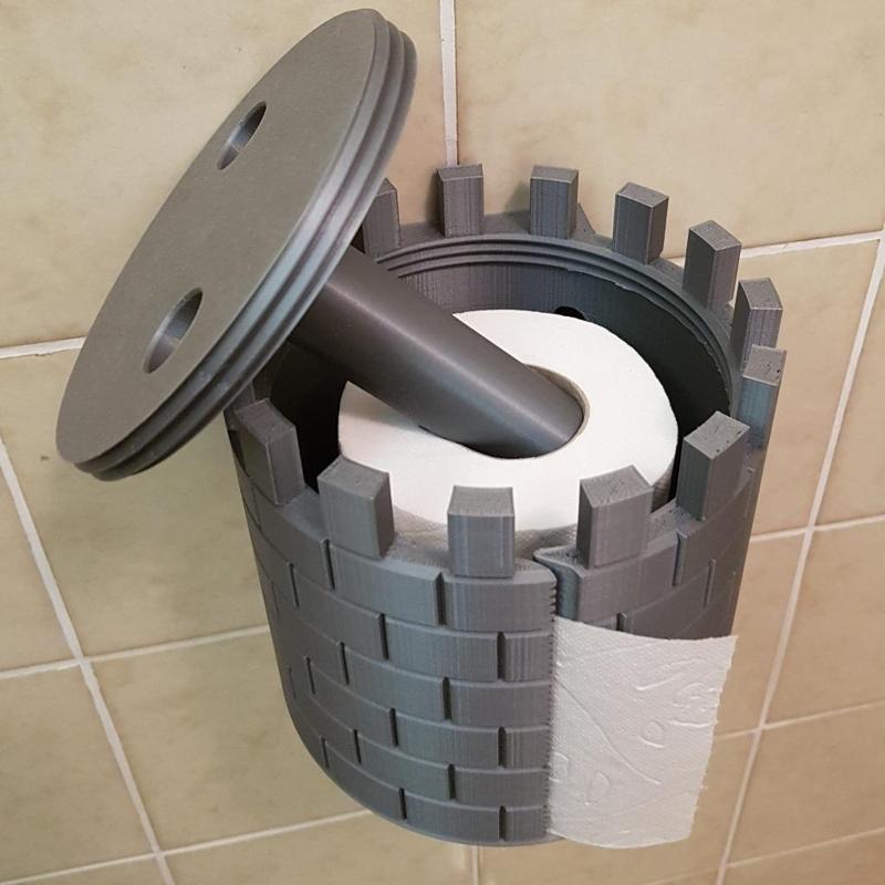 Castle toilet paper roll holder / Toilet paper roll holder