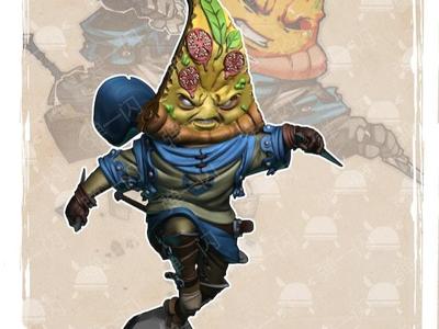 Food Soldier - Pizza Assassin (Parts with Base) (Add your own supports)