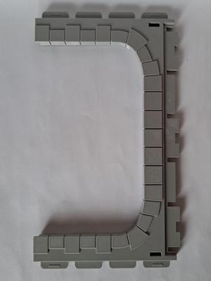Custom archway wall 3-wide, steck system, Playmobil
