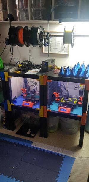 Double Ikea Lack Table Enclosure 