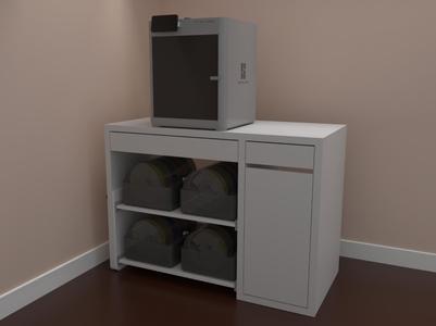 IKEA MICKE to hold 4 AMS and X1/P1 printer