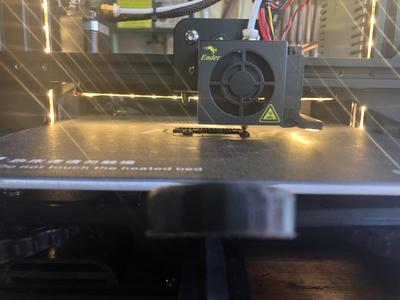 Ender 3 X gantry mounted LED light strip mount
