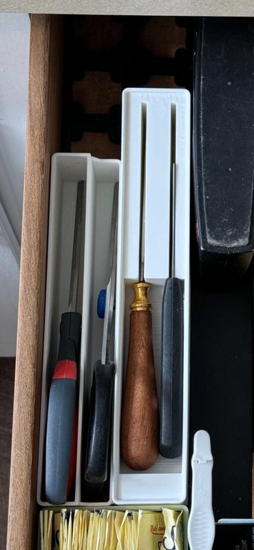 Gridfinity 1x6 Cheese Knife Bin