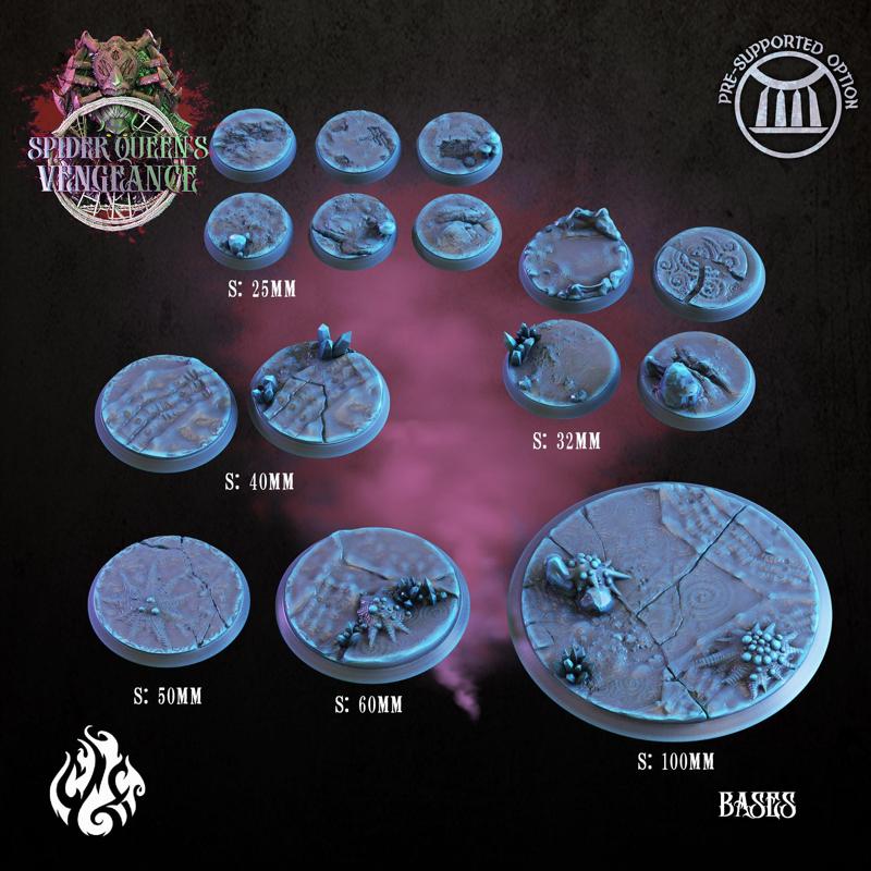 March '23 themed bases: Dark Elf Terrain & Spider Den