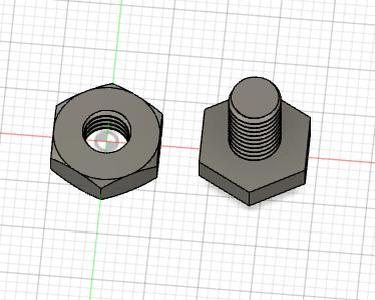 Bolt and Nut 10M - Bolt and Nut 10MM