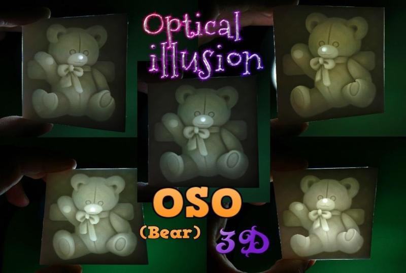 OSO 3D ILUSIÓN OPTICA  (optical illusion)