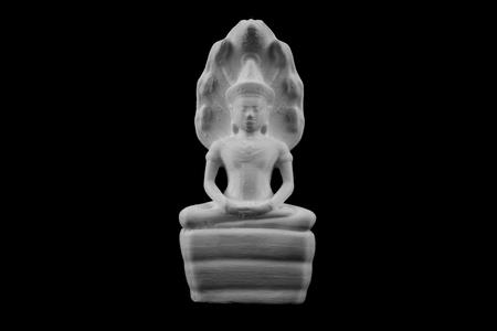 Buddha protected by the naga at the Guimet, Paris, France