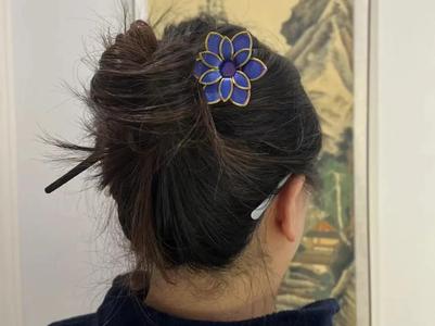 Hair Ornament (Cloisonné Style)