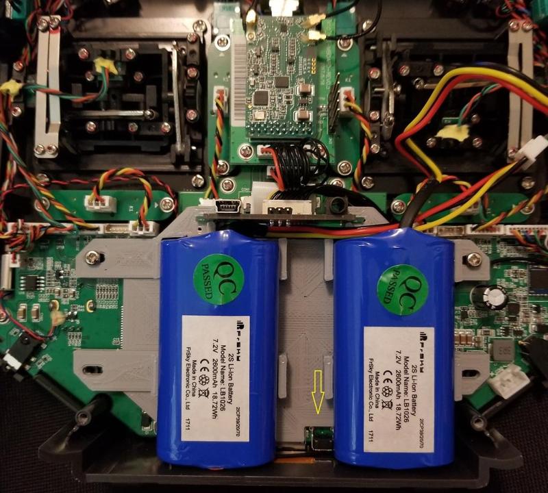 Frsky Horus X10/S Double Battery Tray