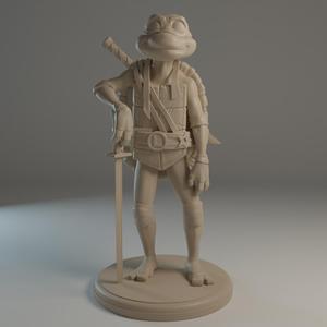 TMNT Mutant Mayhem - Leo Sculpture