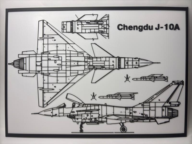 Chengdu J-10 Vigorous Dragon - Blueprint 