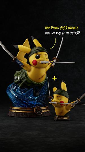 Pikachu Zoro Pokemon One Piece + Bust