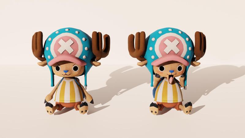 Chopper sitting One Piece