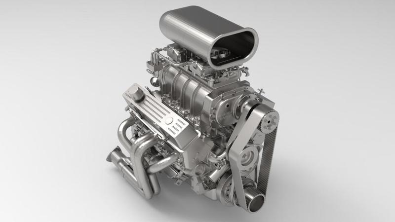 Supercharged SBC Small Block Chevy V8 Engine 1/8 TO 1/25 SCALE