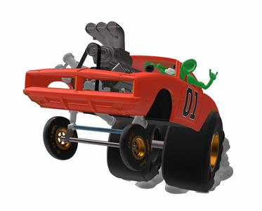 General Lee freak monster car