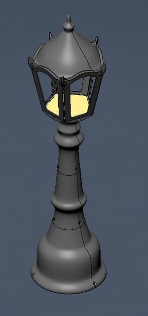 1m Tall Modular decorative garden lamp