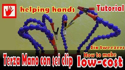 Soldering HD BASE third hand, helping hand, six tweezers