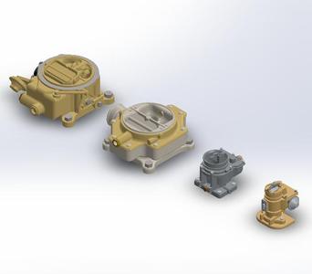 1/24 Scale Rochester Carburetor Bundle File Pack