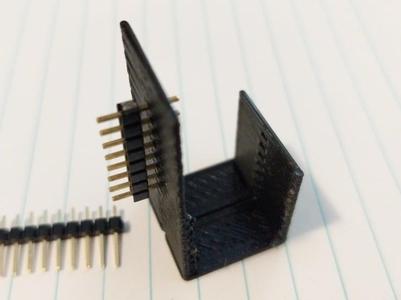 Z axis calibration and verification using 0.100" (2.54mm) pitch headers