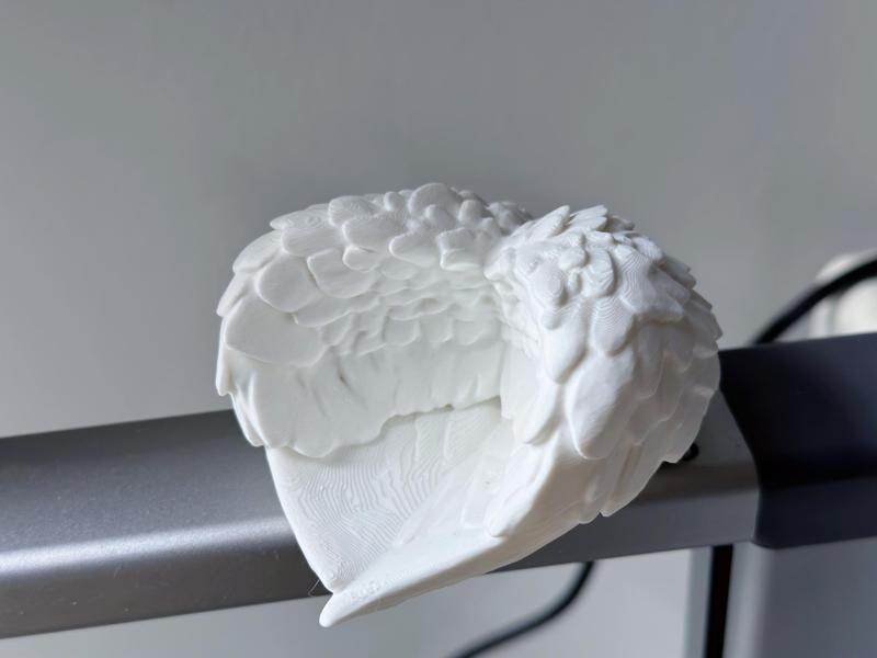 Angel Wing Feather Wings Heart-Shaped Ornament Box, Aroma Diffuser