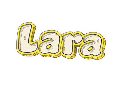 LED Name Lamp Lara