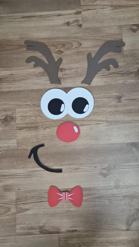 Door ornament Rudolph Christmas