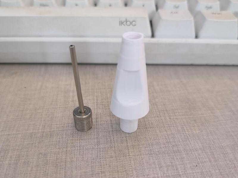 Air pump nozzle—for inflating bubble columns