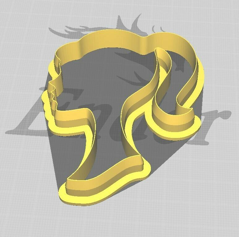 Barbie Cookie and Fondant Cutter with Embosser