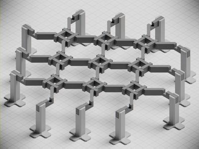 Exercise model for reciprocal frameworks