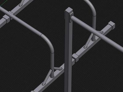 Miniature Pull-up bar, Dip bar, Parallet (Combo 4 items), Miniature gym 1/12 scale