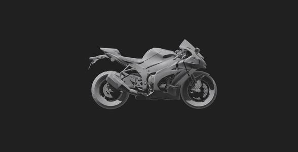 Kawasaki Ninja ZX-10R Complete Bike Model
