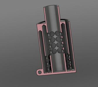 Stationary heater combustion inlet muffler