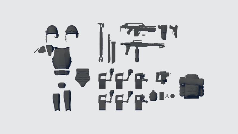 Colonial Marine kit 1/12 scale