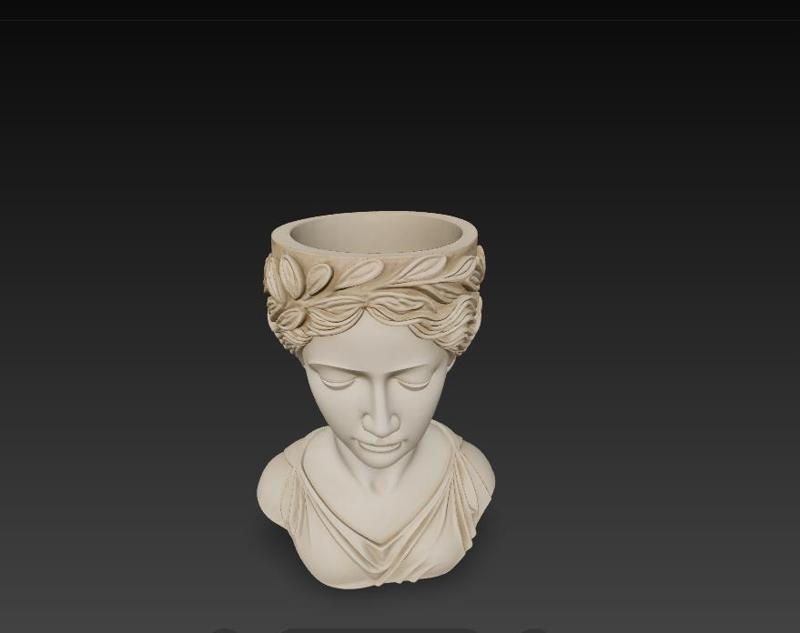 Pot/coupe en buste de femme