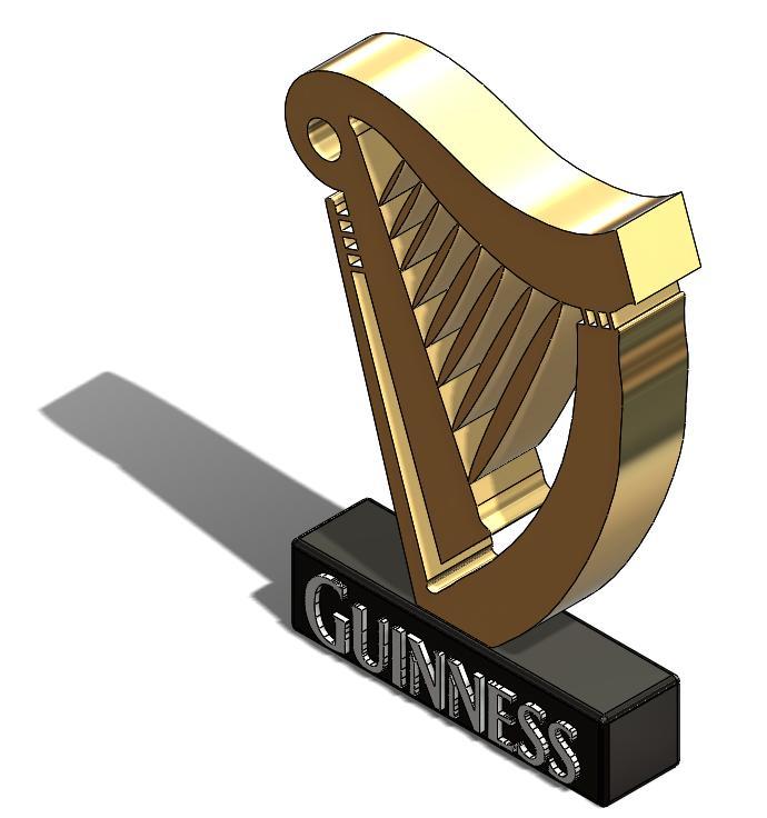 Guinness harp display