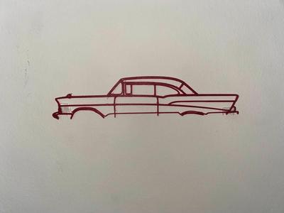 1957 CHEVROLET BEL AIR WALL ART