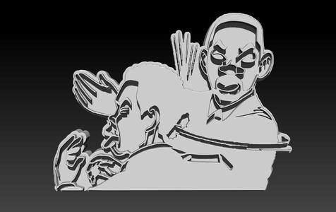 The Oscar Slap (Will Smith x Chris) Table Top Decoration