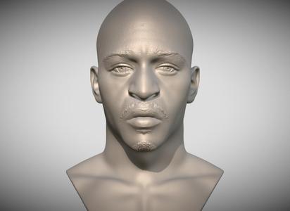 Rakim bust for 3D printing