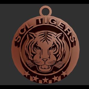 NLA SCL Tigers keychan shield printable and renderable