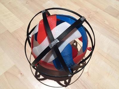 Spherical iris sculpture