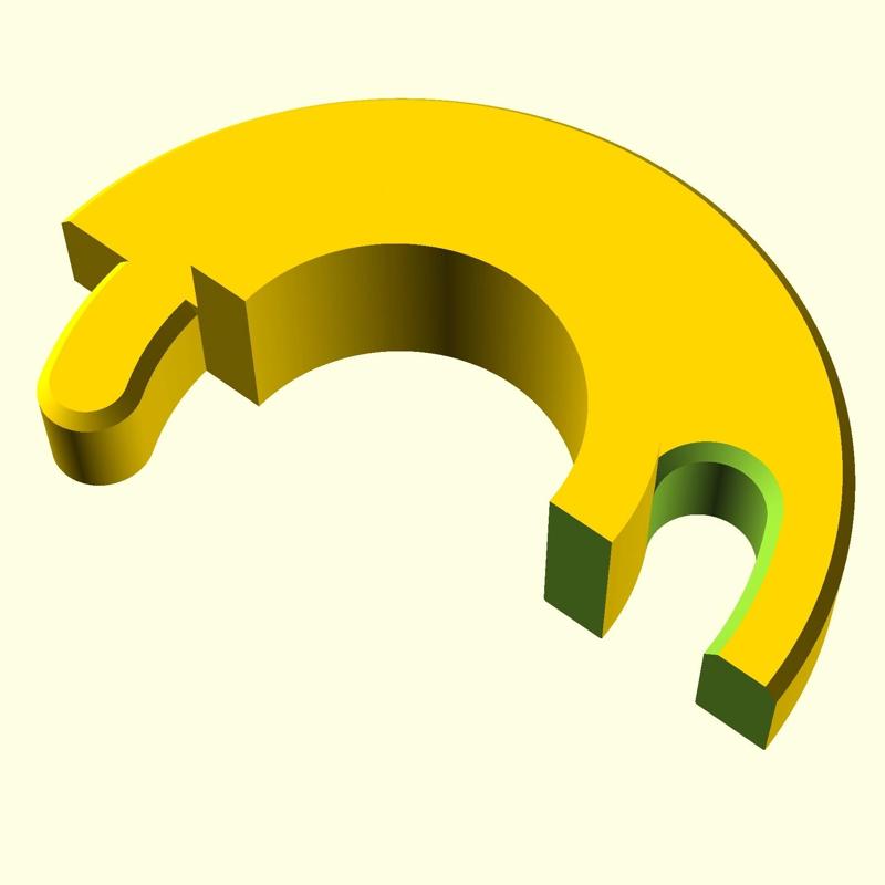 Slackline Ratchet Spacer With Round Pin