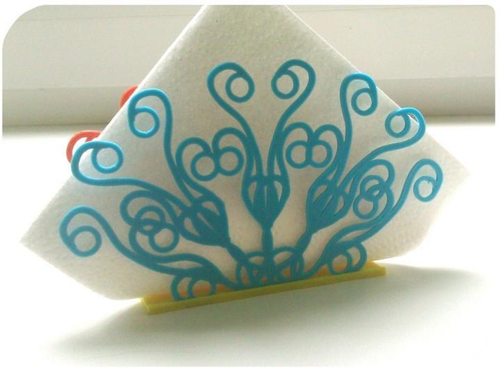 Stand for napkins "Peacock Tail"